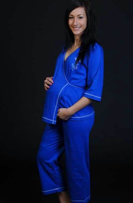 Těhotenské i kojící pyžamo